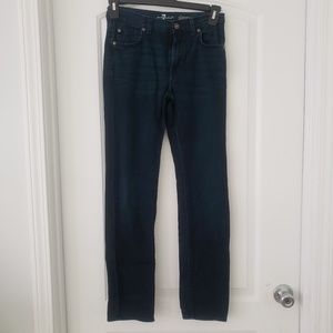 7 for all mankind slimmy dark teal jeans sz 14